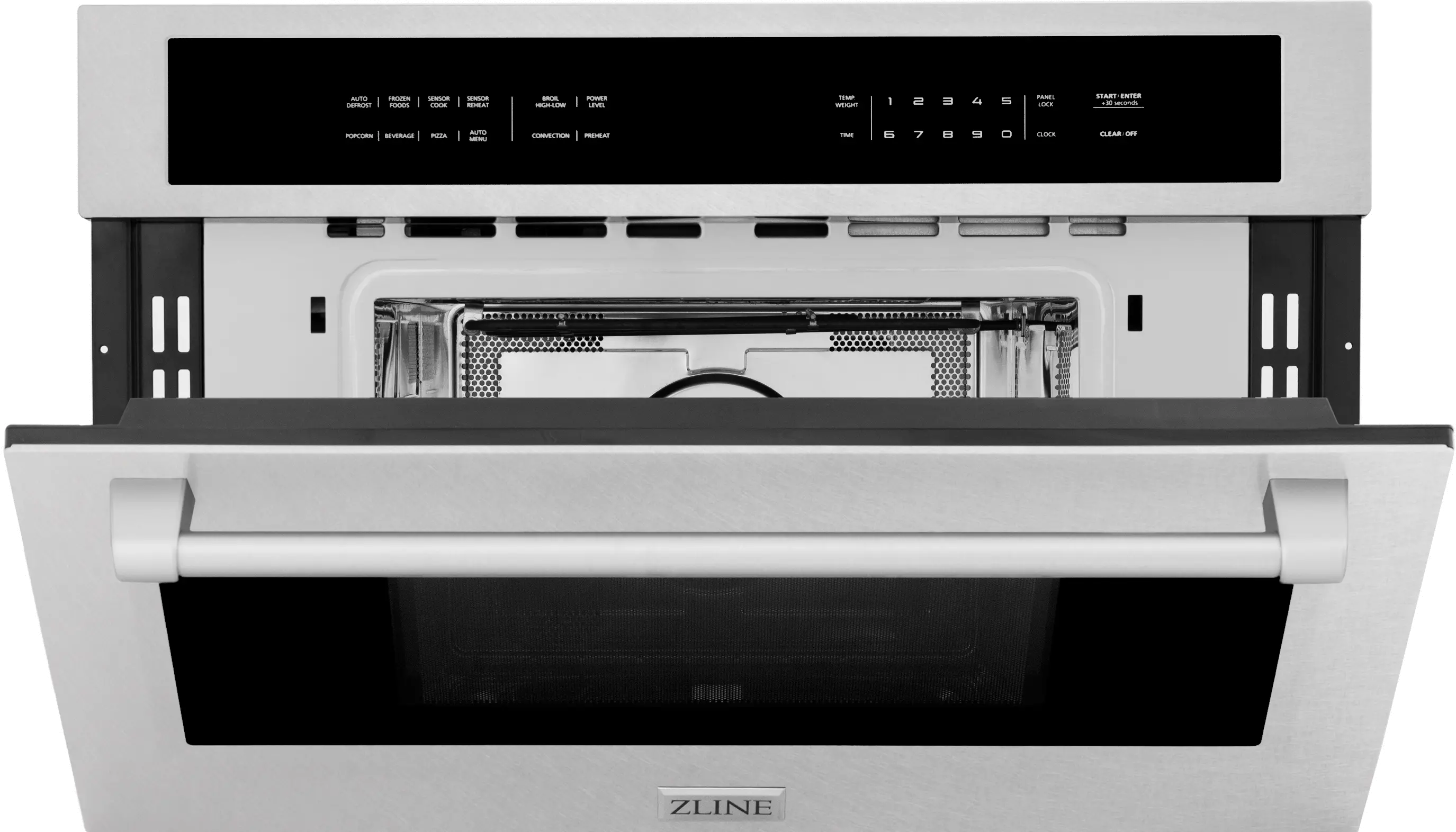 MWO-30-SS ZLINE 1.6 cu ft Built-In Microwave Oven - DuraSnow® Stainless Steel 30 Inch-4