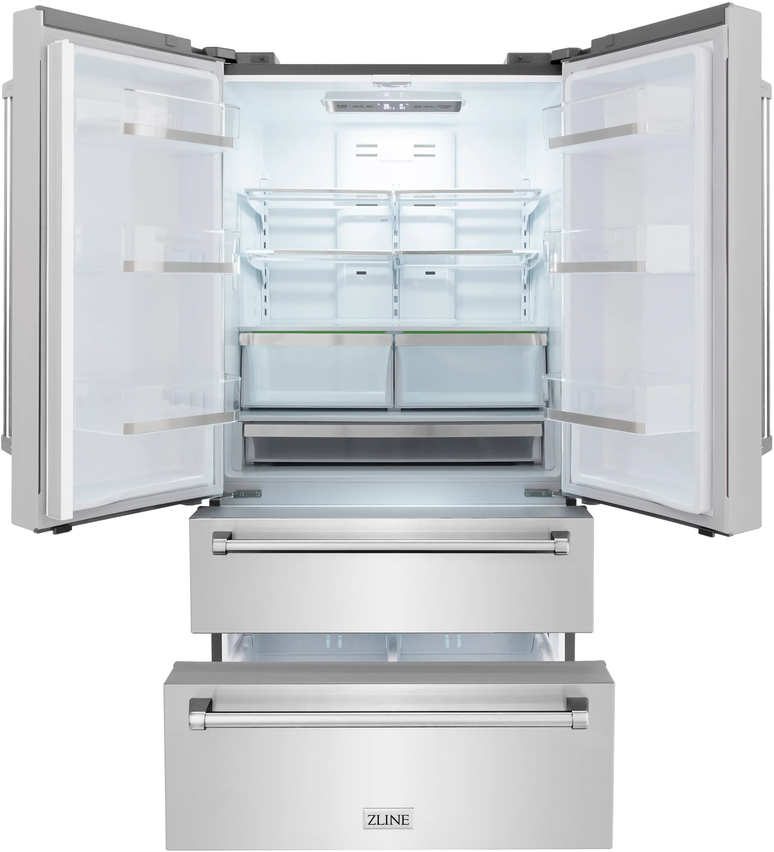 RFM-36 ZLINE 36  22.5 cu ft French Door Refrigerator - Stainless Steel Counter Depth-3
