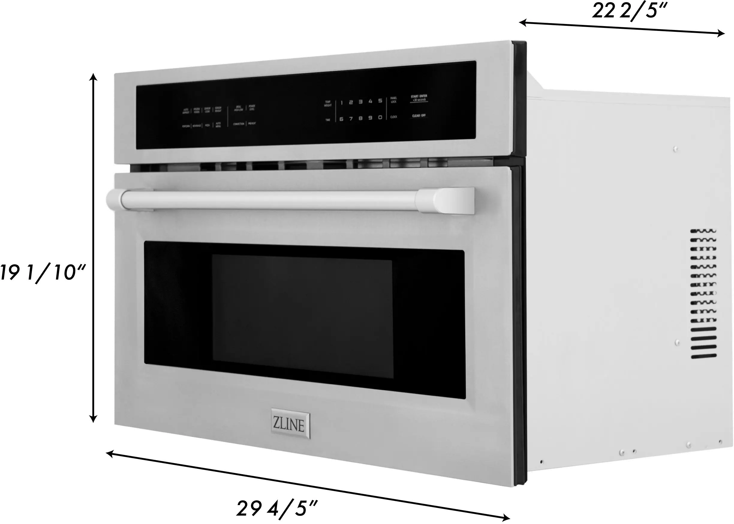 MWO-30 ZLINE 1.6 cu ft Built In Microwave Oven - Stainless Steel 30 Inch-10