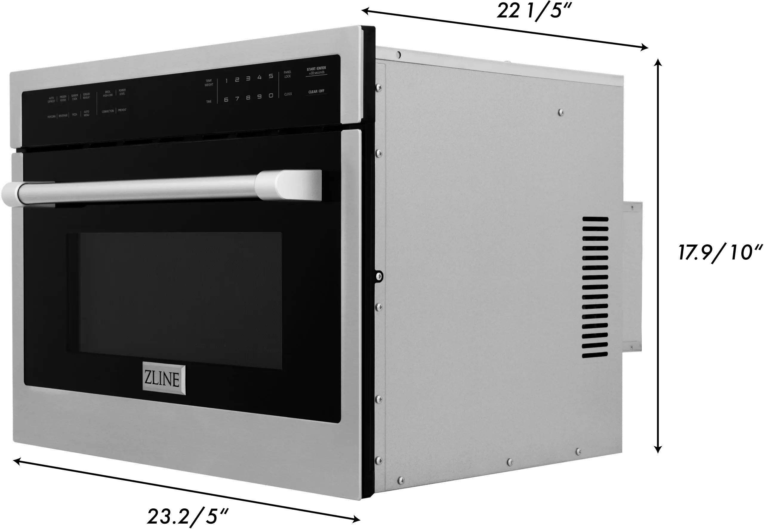 MWO-24 ZLINE 1.6 cu ft Built In Microwave Oven - Stainless Steel 24 Inch-12