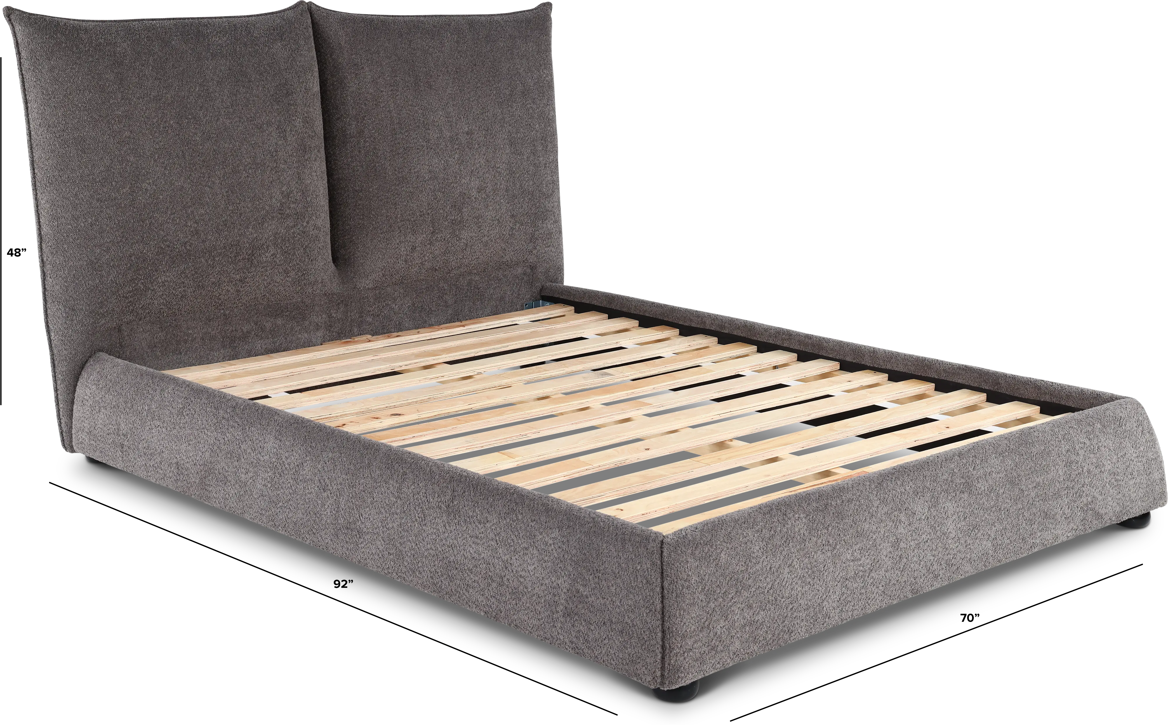 Cumulus Gray Queen Upholstered Bed-3