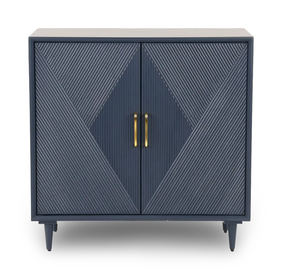 Bradley Blue 2 Door Cabinet-1