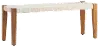 Smith Natural/Ivory Mango Wood Bench