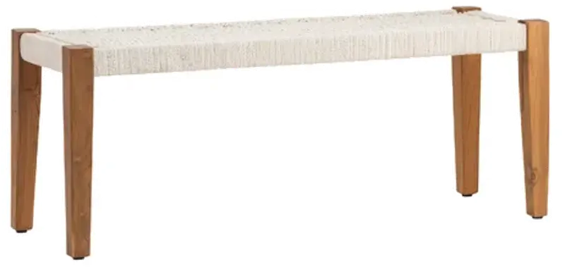 Smith Natural/Ivory Mango Wood Bench