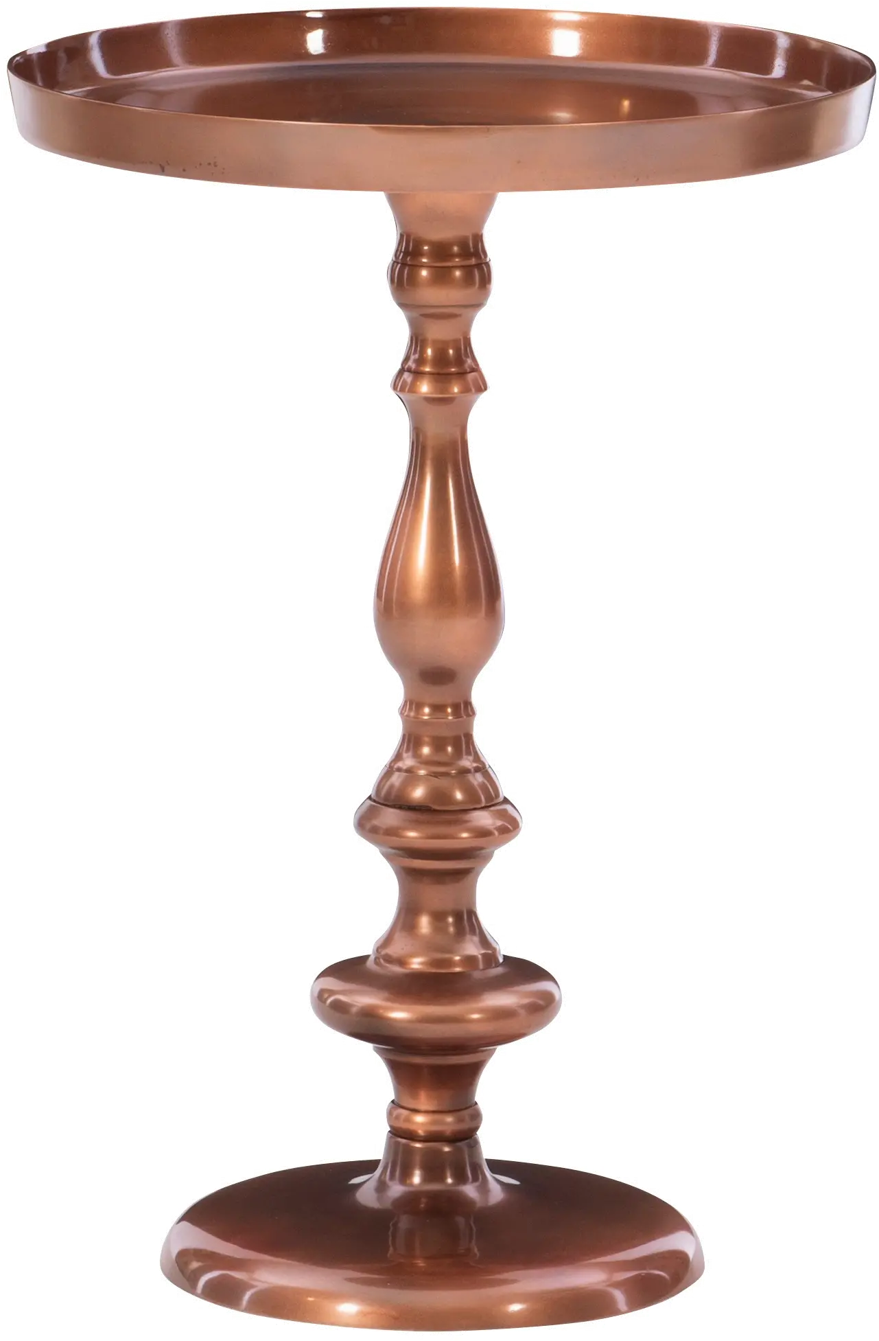 21.75 Inch Copper Side Antique Table-1