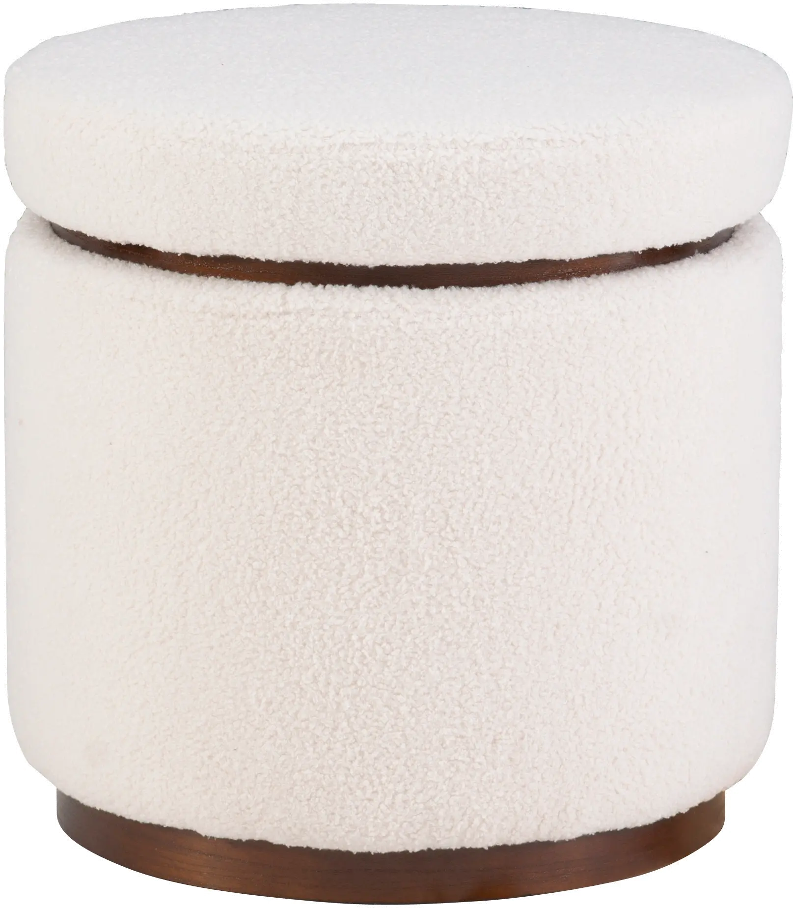 18 Inch Natural Walnut Ottoman-1