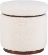 18 Inch Natural Walnut Ottoman
