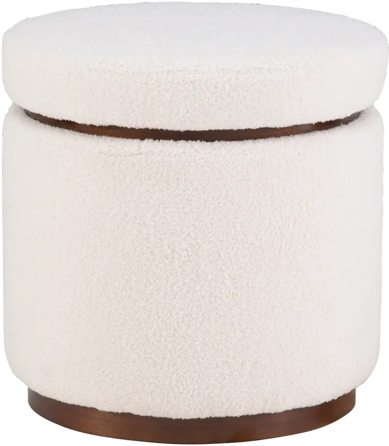 18 Inch Natural Walnut Ottoman