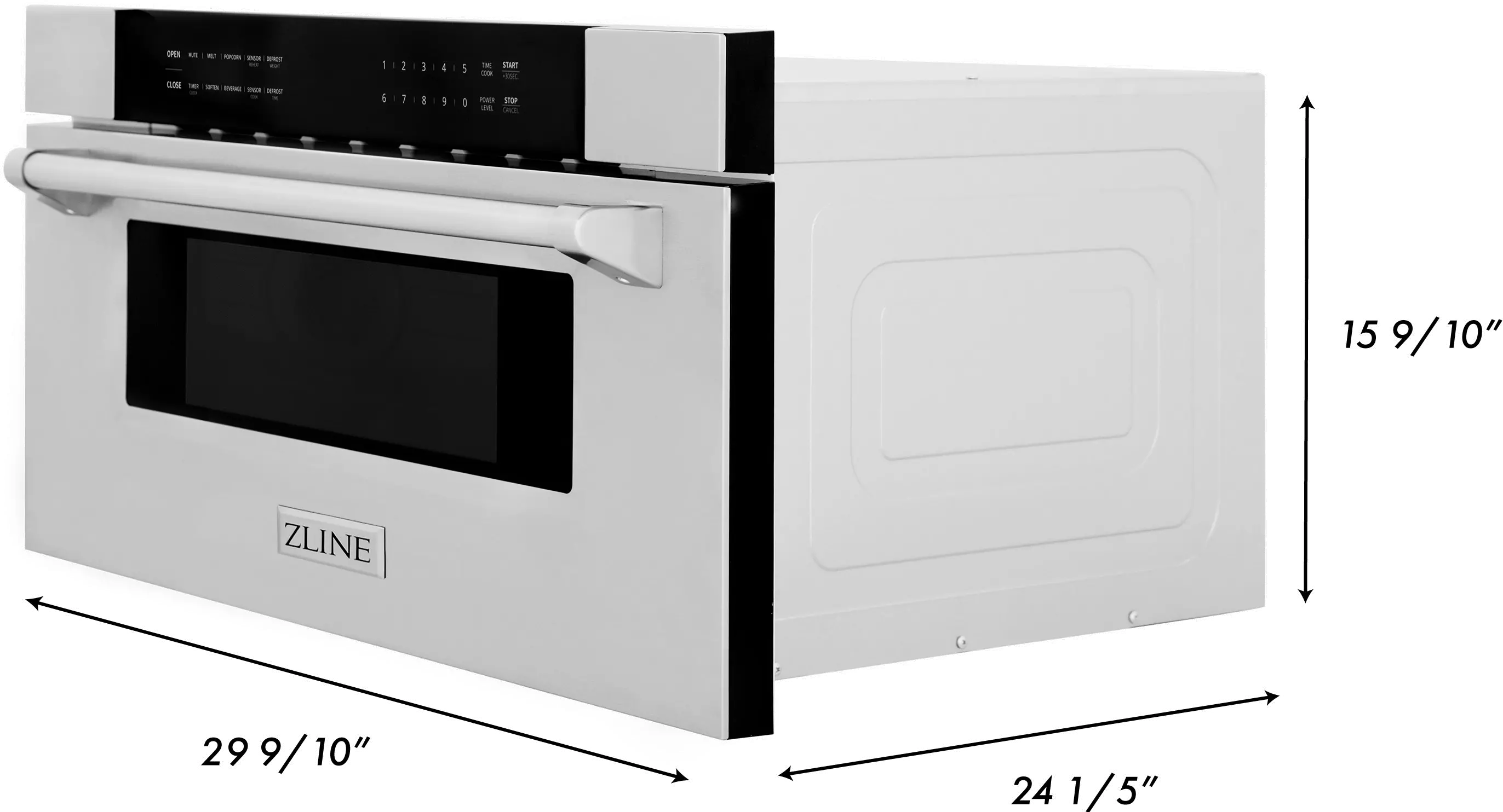 MWD-30 ZLINE 1.2 cu ft Built In Microwave Drawer - Stainless Steel-7