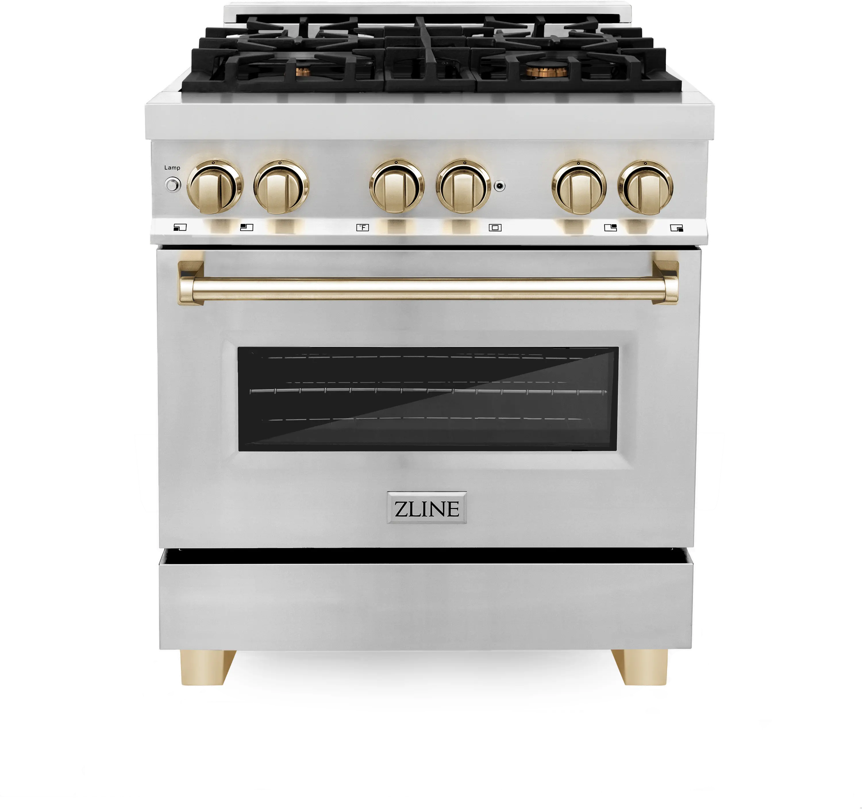 RAZ-30-G ZLINE Autograph Edition 4.0 cu ft Dual Fuel Range - Stainless Steel-2