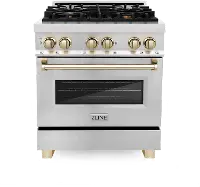 RAZ-30-G ZLINE Autograph Edition 4.0 cu ft Dual Fuel Range - Stainless Steel