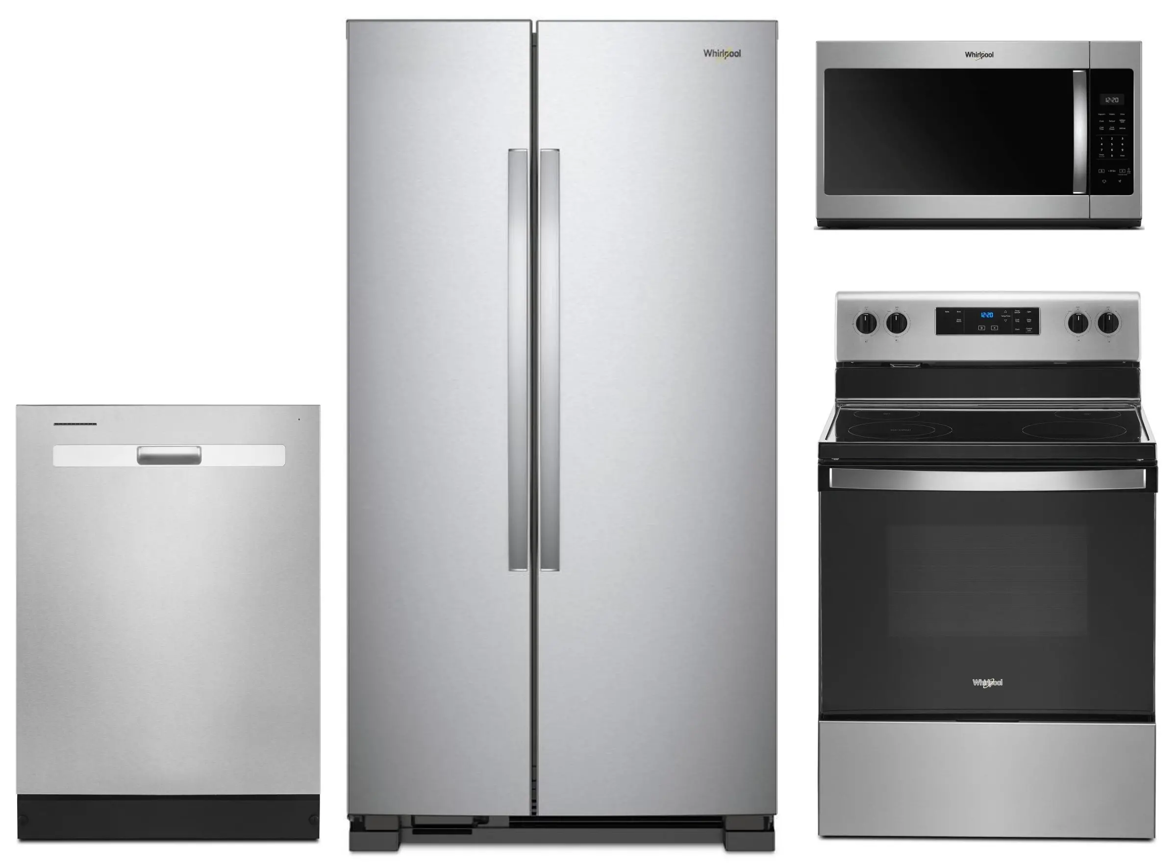 .WHP-315-S/S-4PC-ELE Whirlpool 4 Piece Electric Kitchen Appliance Package - Stainless Steel-2