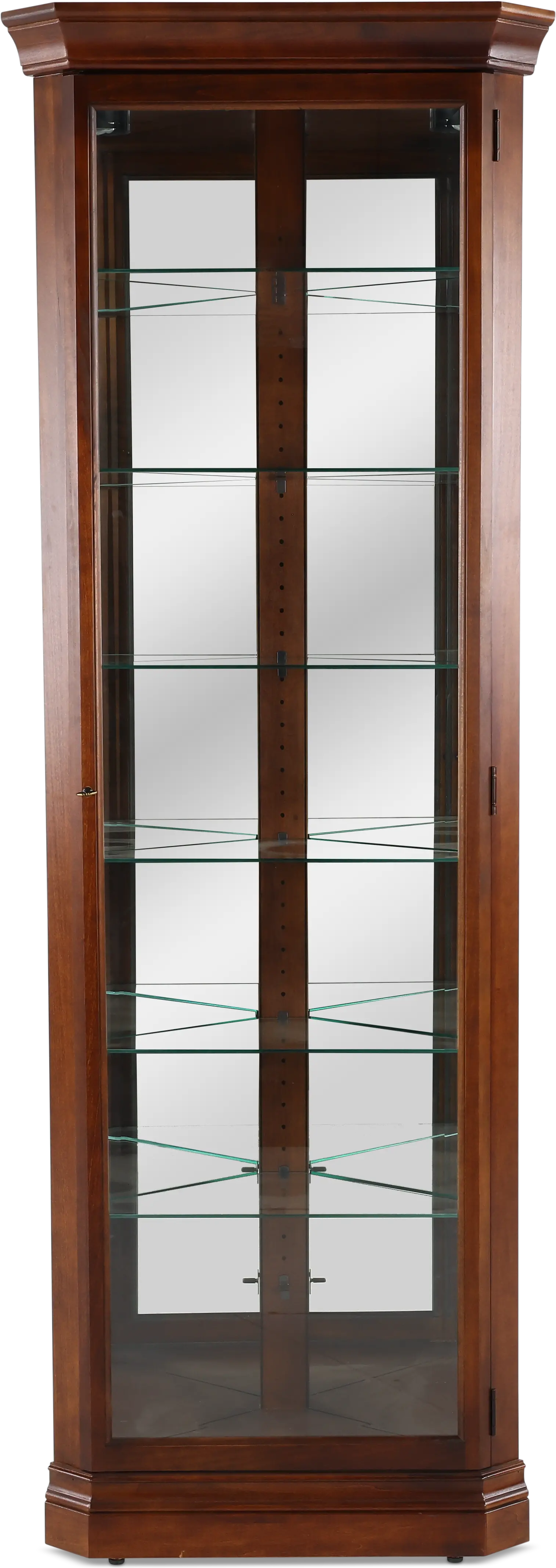 Donna Brown Cherry Corner Curio-1