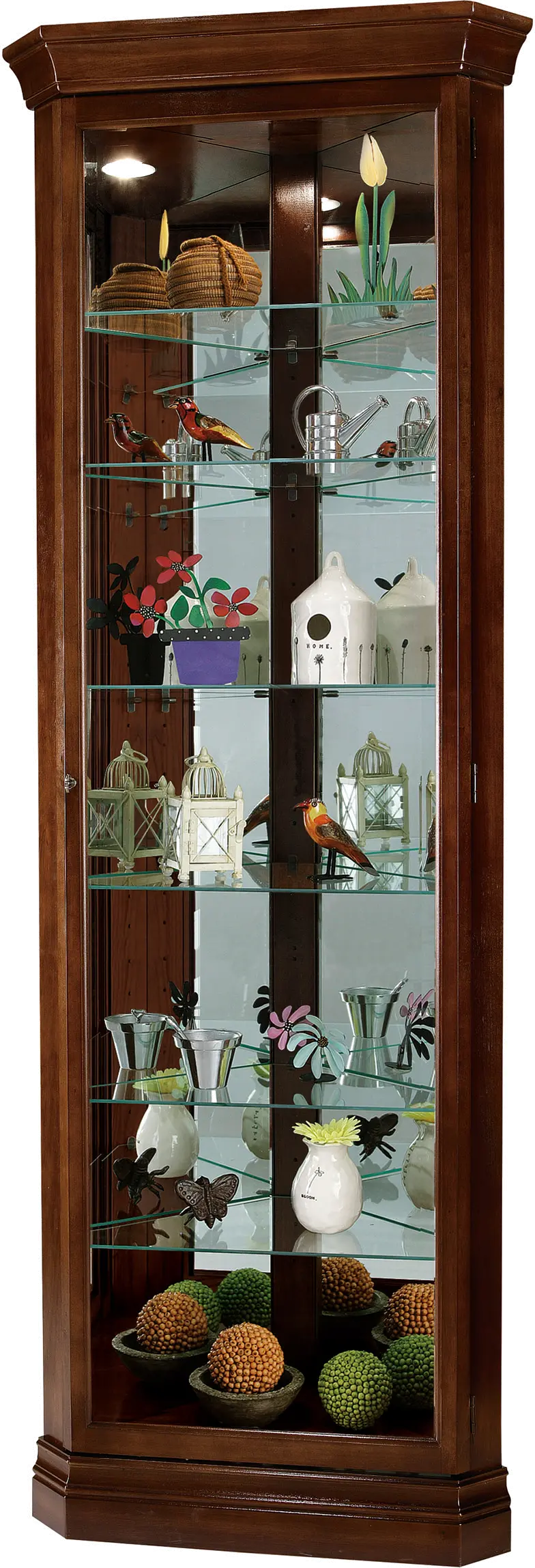 Donna Brown Cherry Corner Curio-4