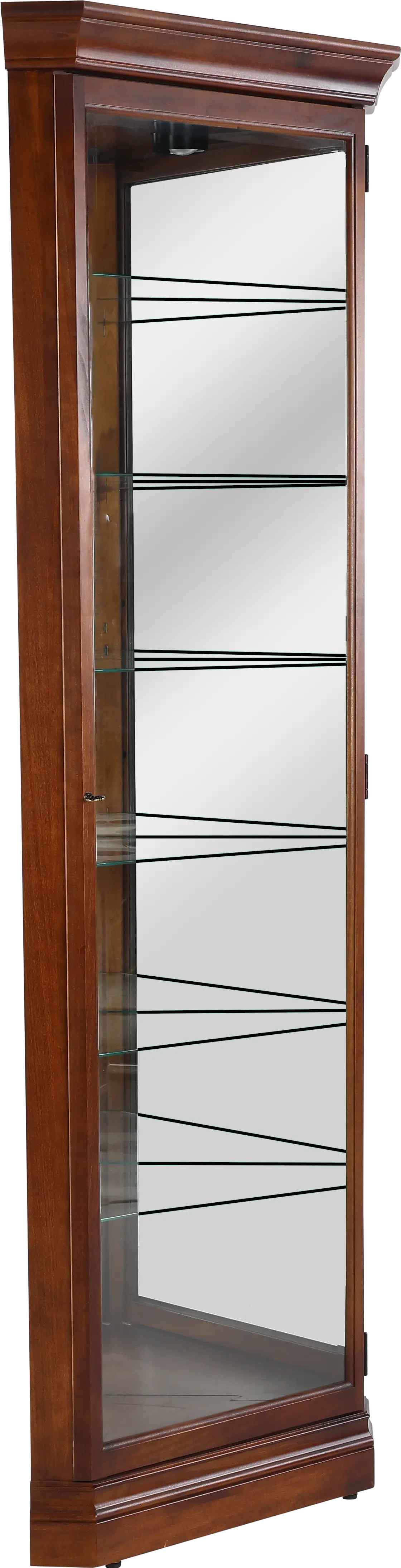 Donna Brown Cherry Corner Curio-5