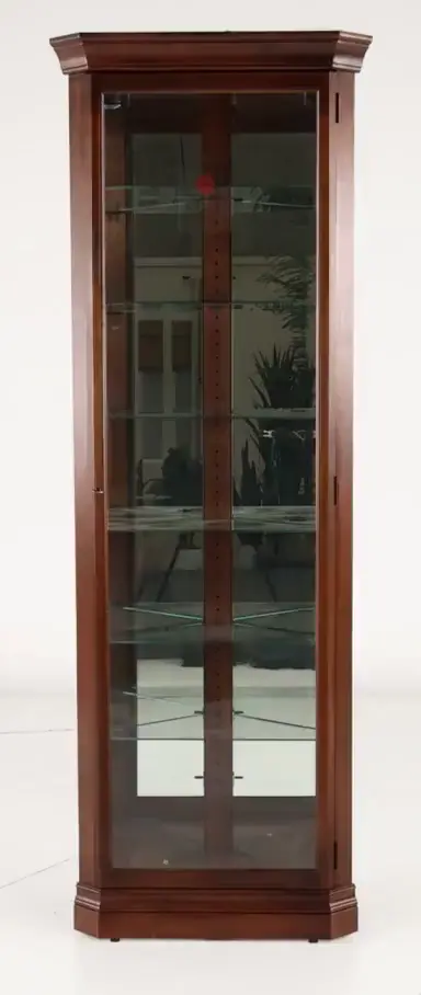 Donna Brown Cherry Corner Curio-6