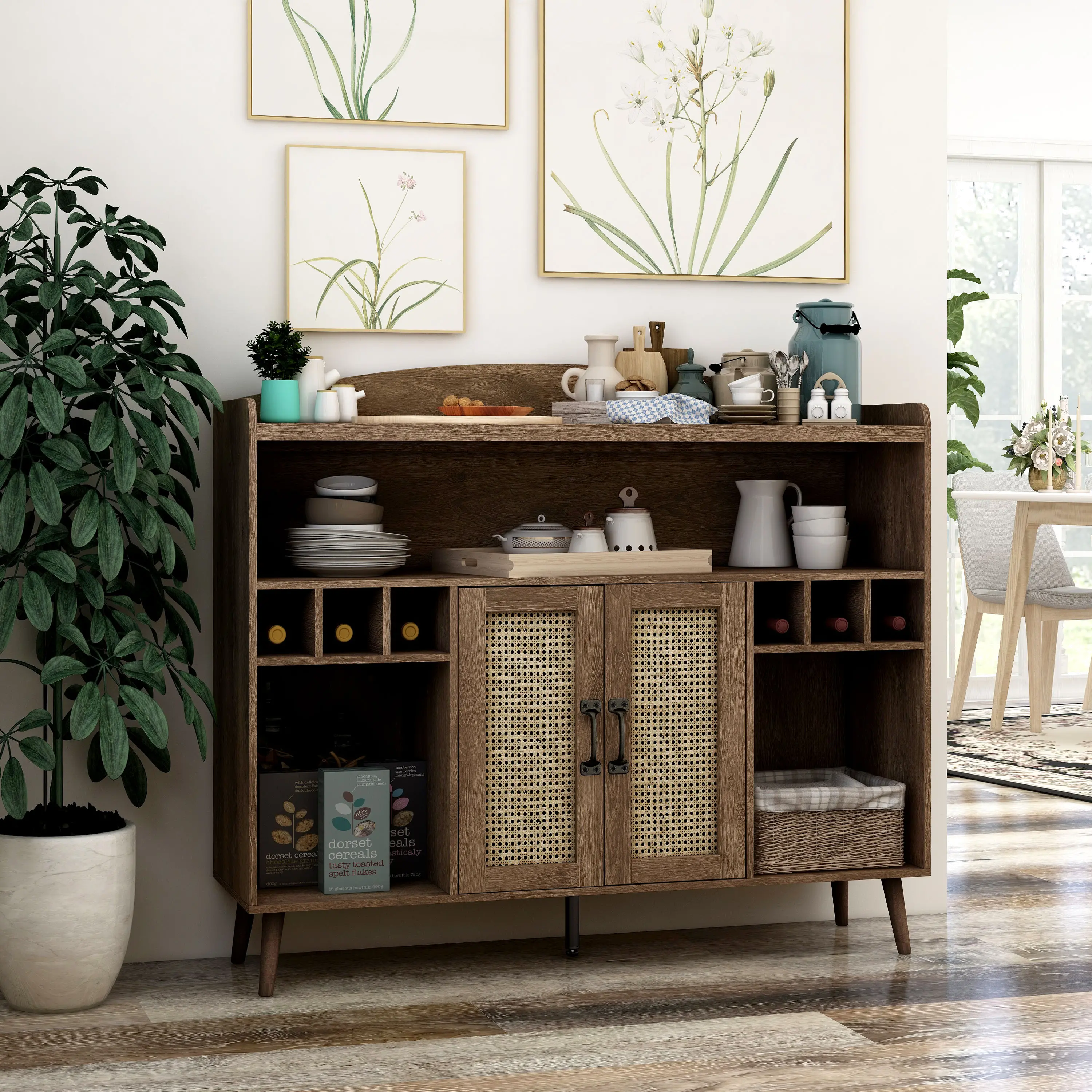 FGI-2070C21 Lockham Walnut Brown Buffet-2