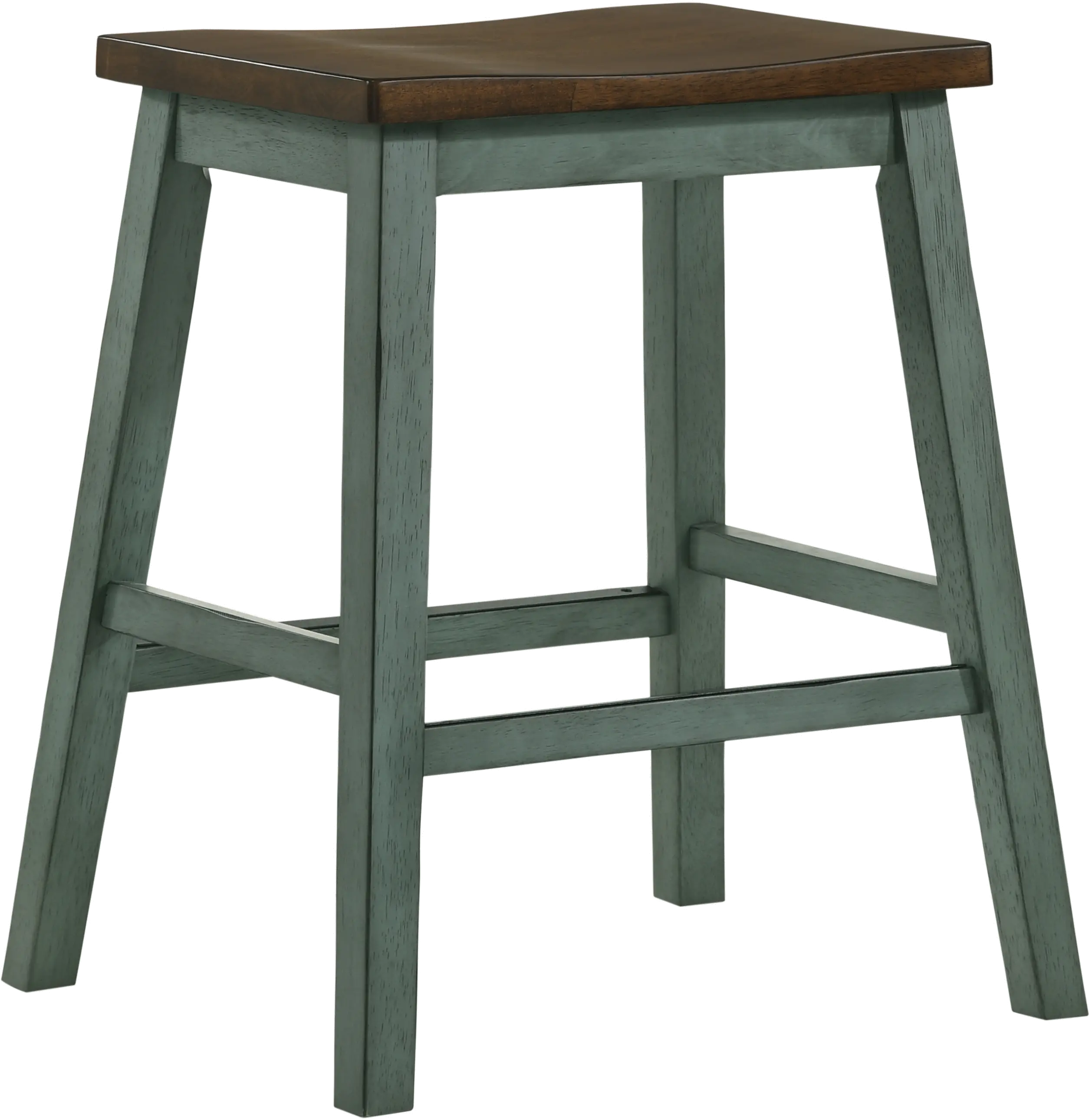 IDF-3124GRPT5PK Silva Antique Green 5 Piece Counter Height Dining Set-4