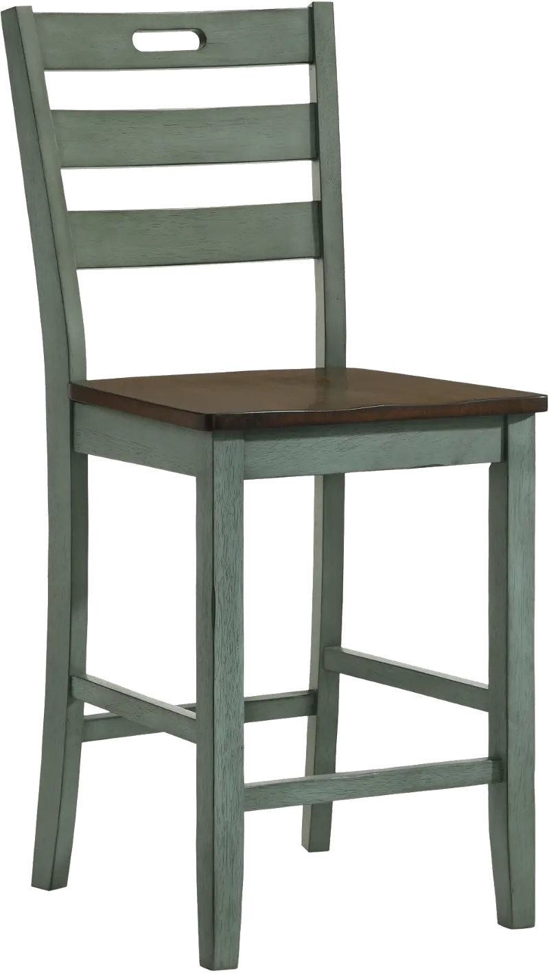Elda Green Counter Height Stool, Set of 2