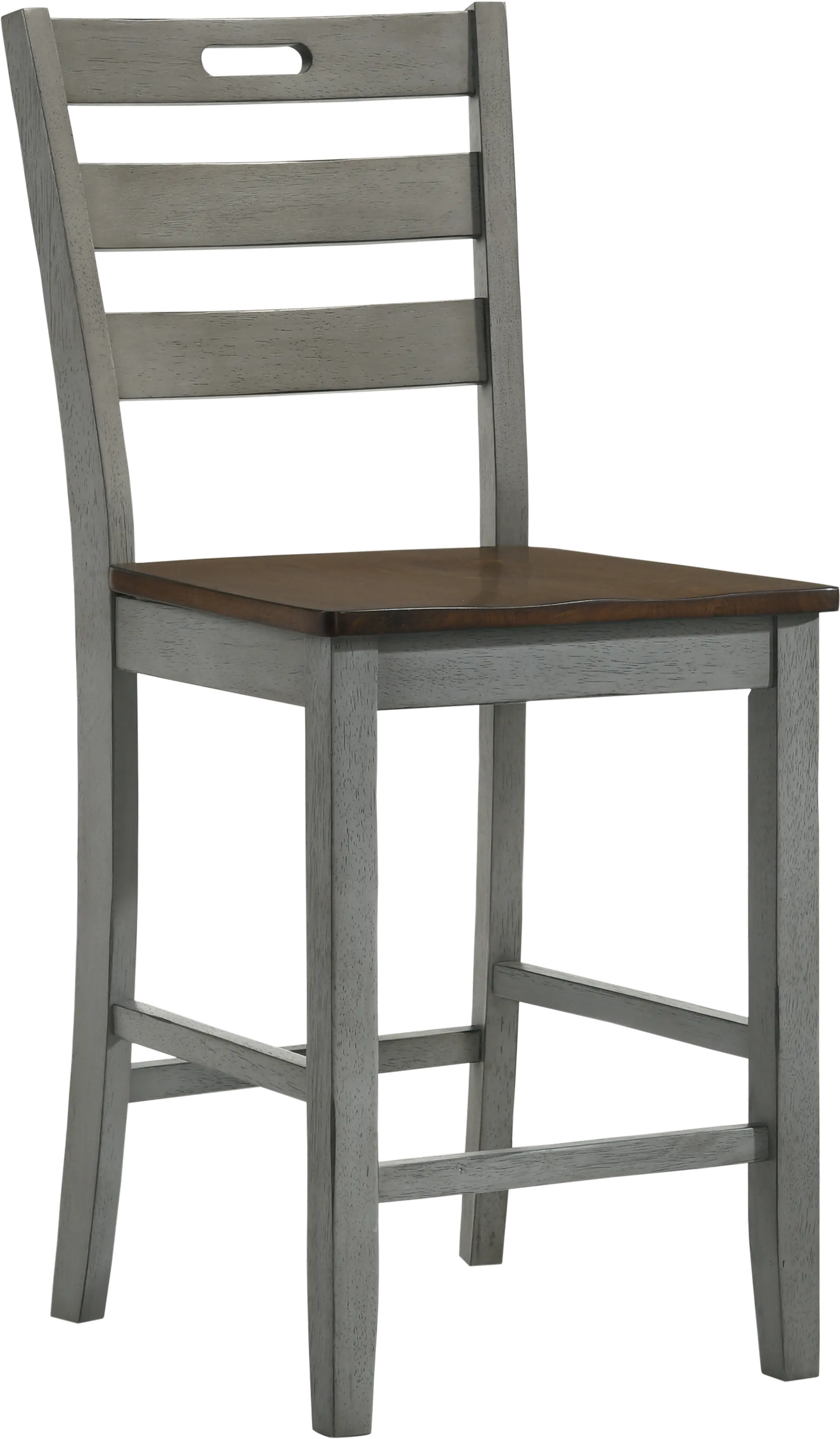 IDF-3125LG-PC Elda Light Gray Counter Height Stool, Set of 2-1