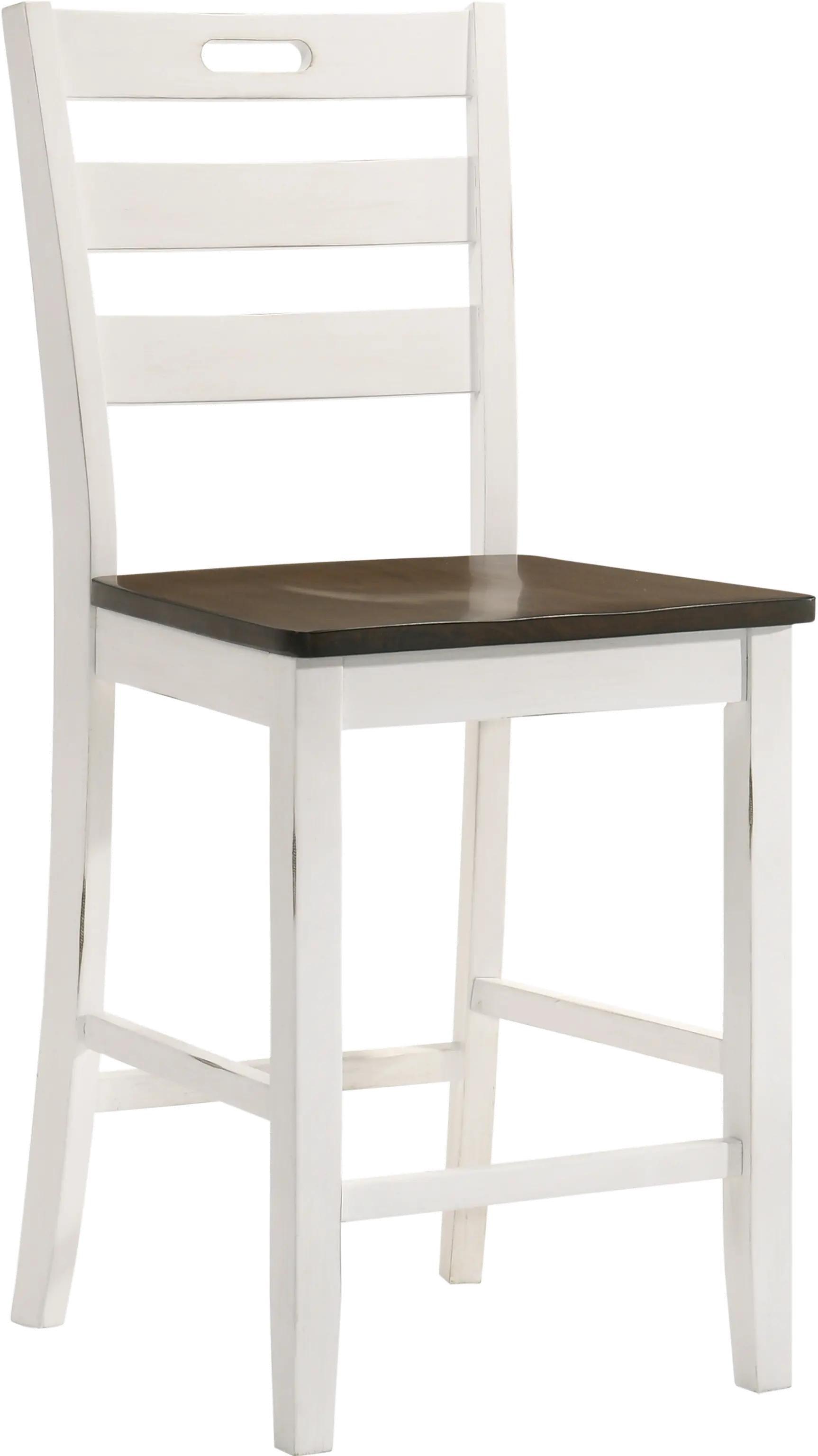 IDF-3125WH-PC Elda White Counter Height Stool, Set of 2-1