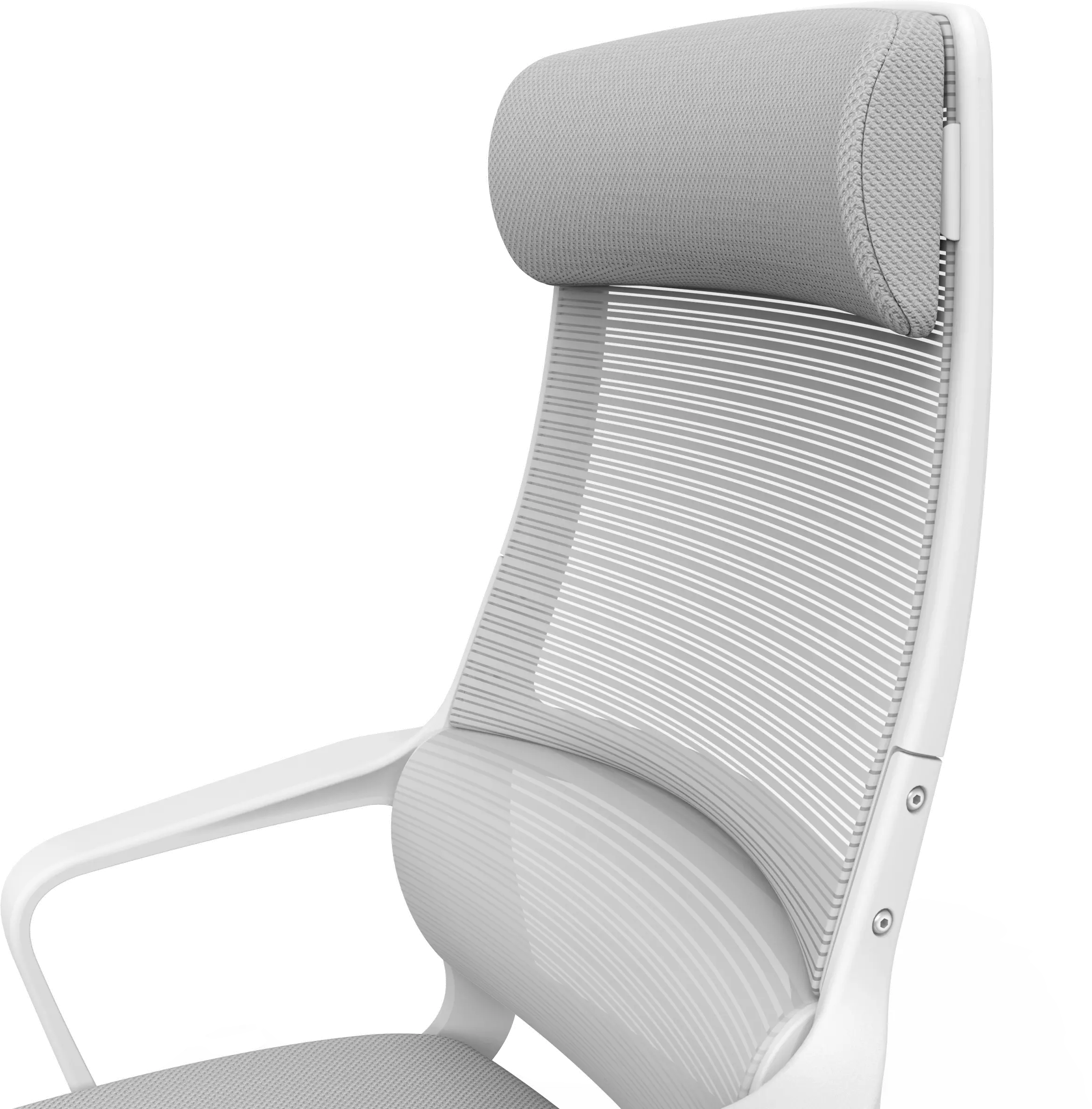 IDF-6030-GY Tilah Metal and Mesh Gray Adjustable Office Chair-6