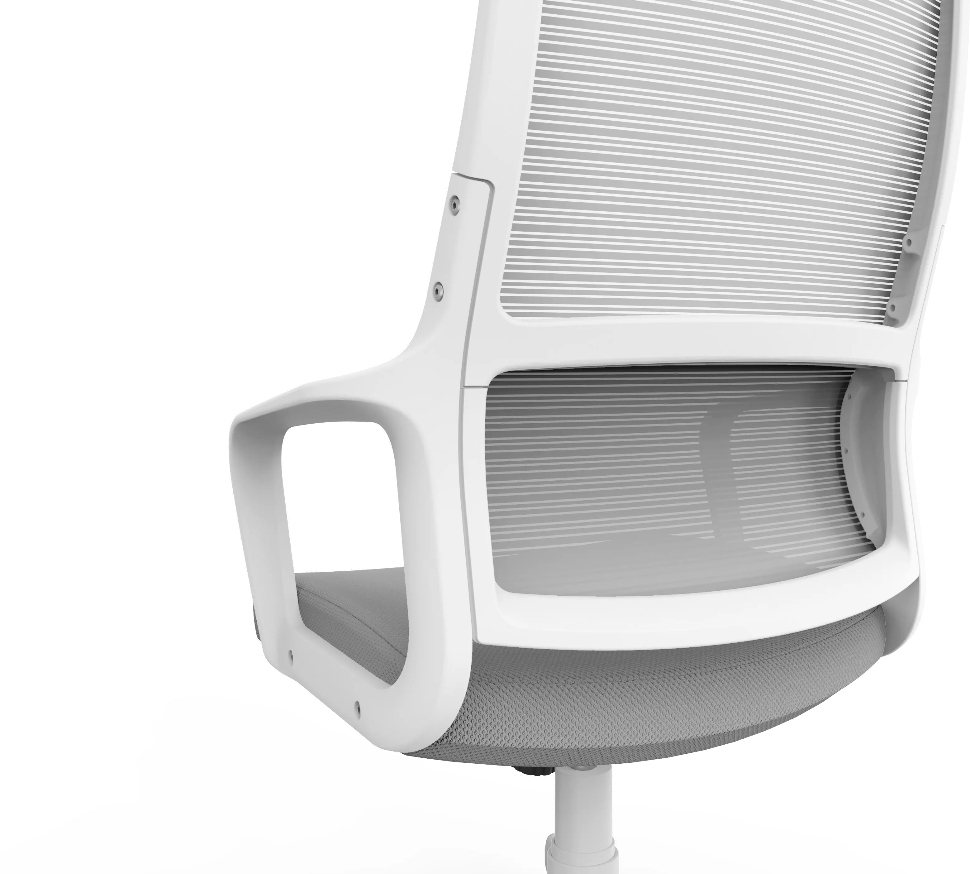 IDF-6030-GY Tilah Metal and Mesh Gray Adjustable Office Chair-8