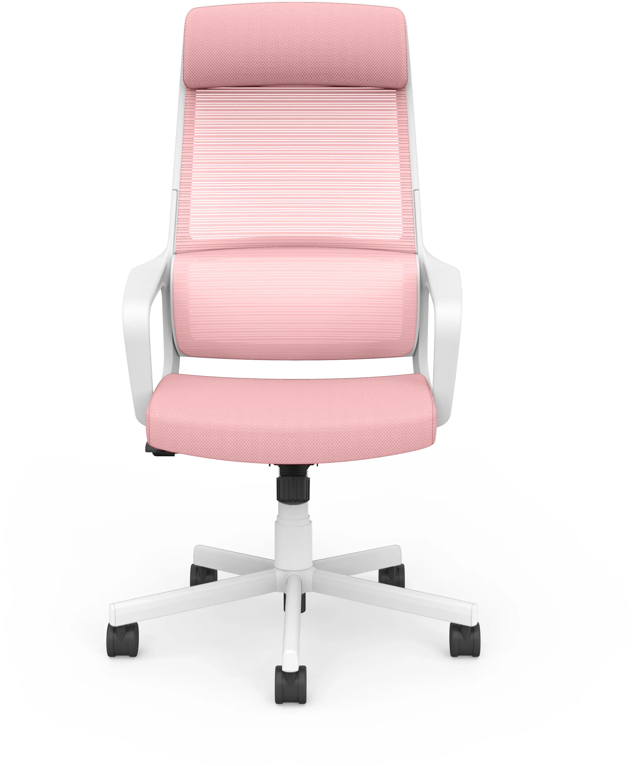 IDF-6030-PK Tilah Metal and Mesh Pink Adjustable Office Chair-1