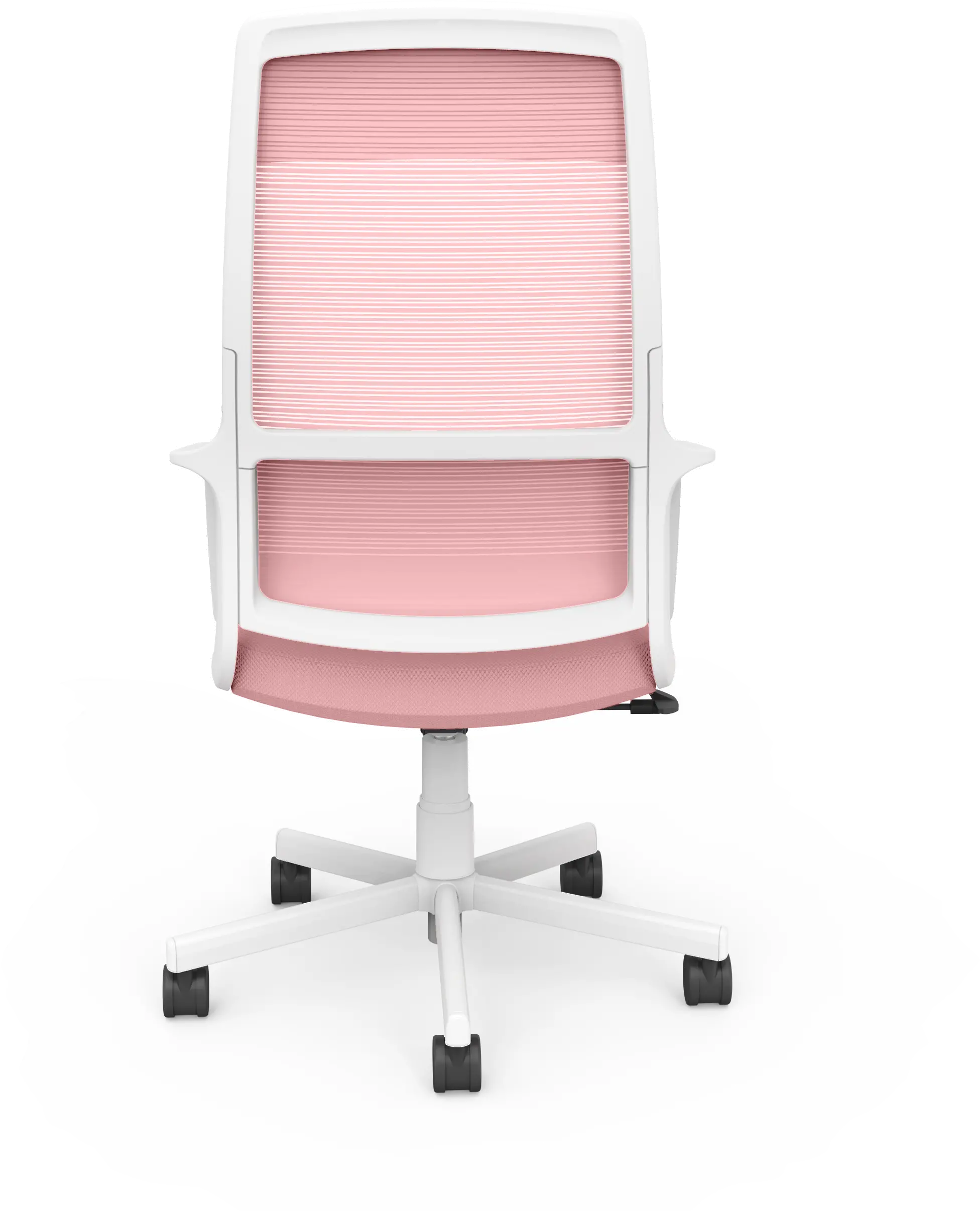 IDF-6030-PK Tilah Metal and Mesh Pink Adjustable Office Chair-5