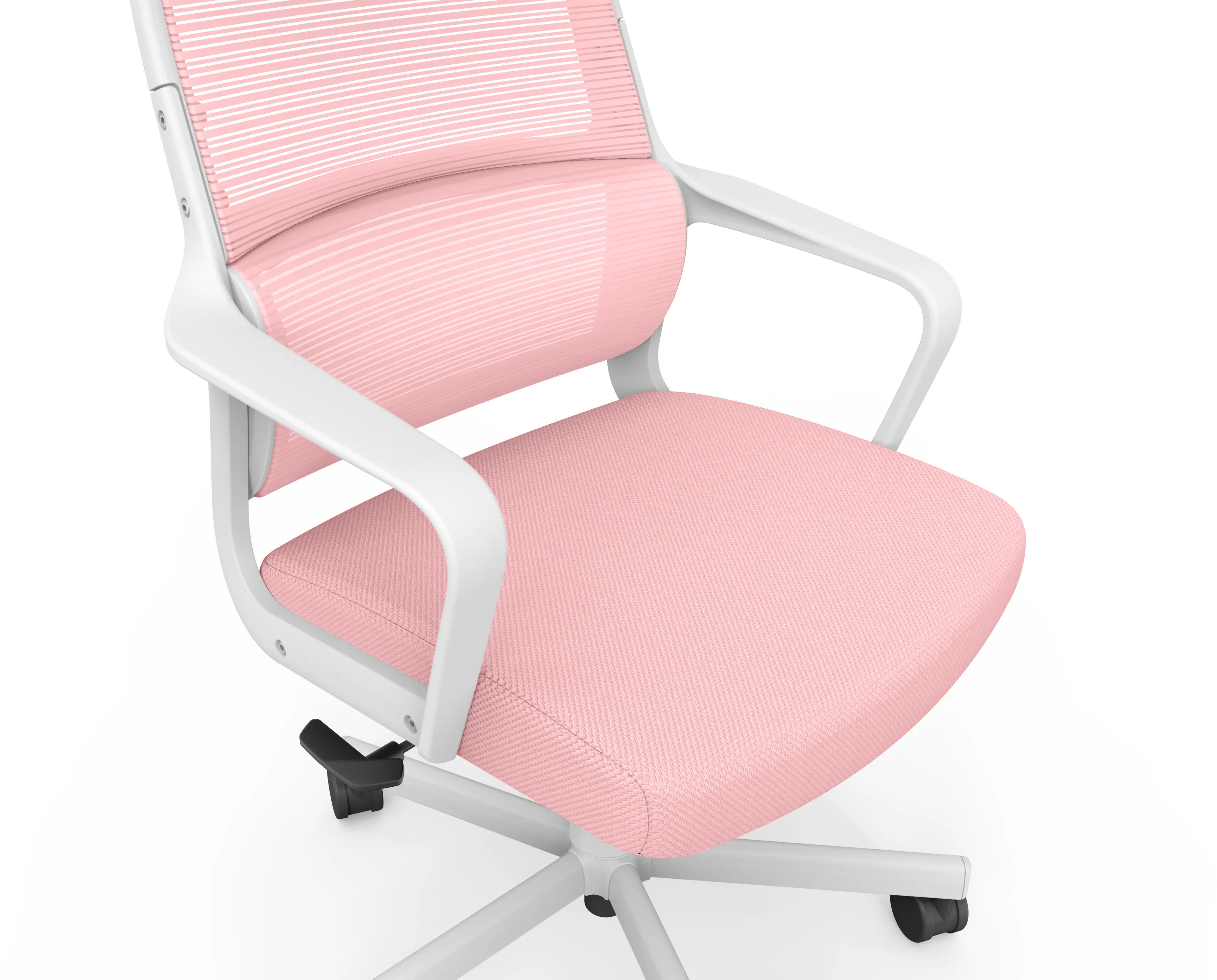 IDF-6030-PK Tilah Metal and Mesh Pink Adjustable Office Chair-7