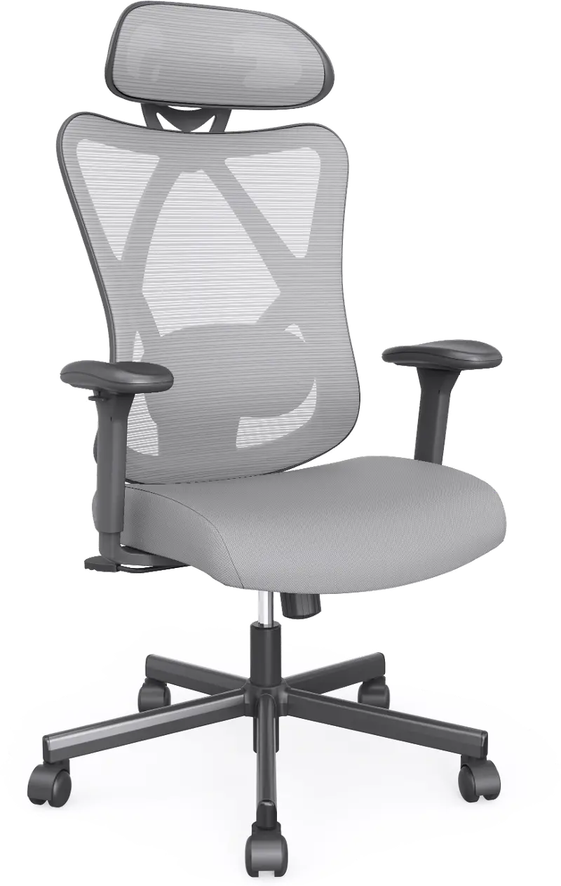 Domie Metal and Mesh Gray Adjustable Office Chair