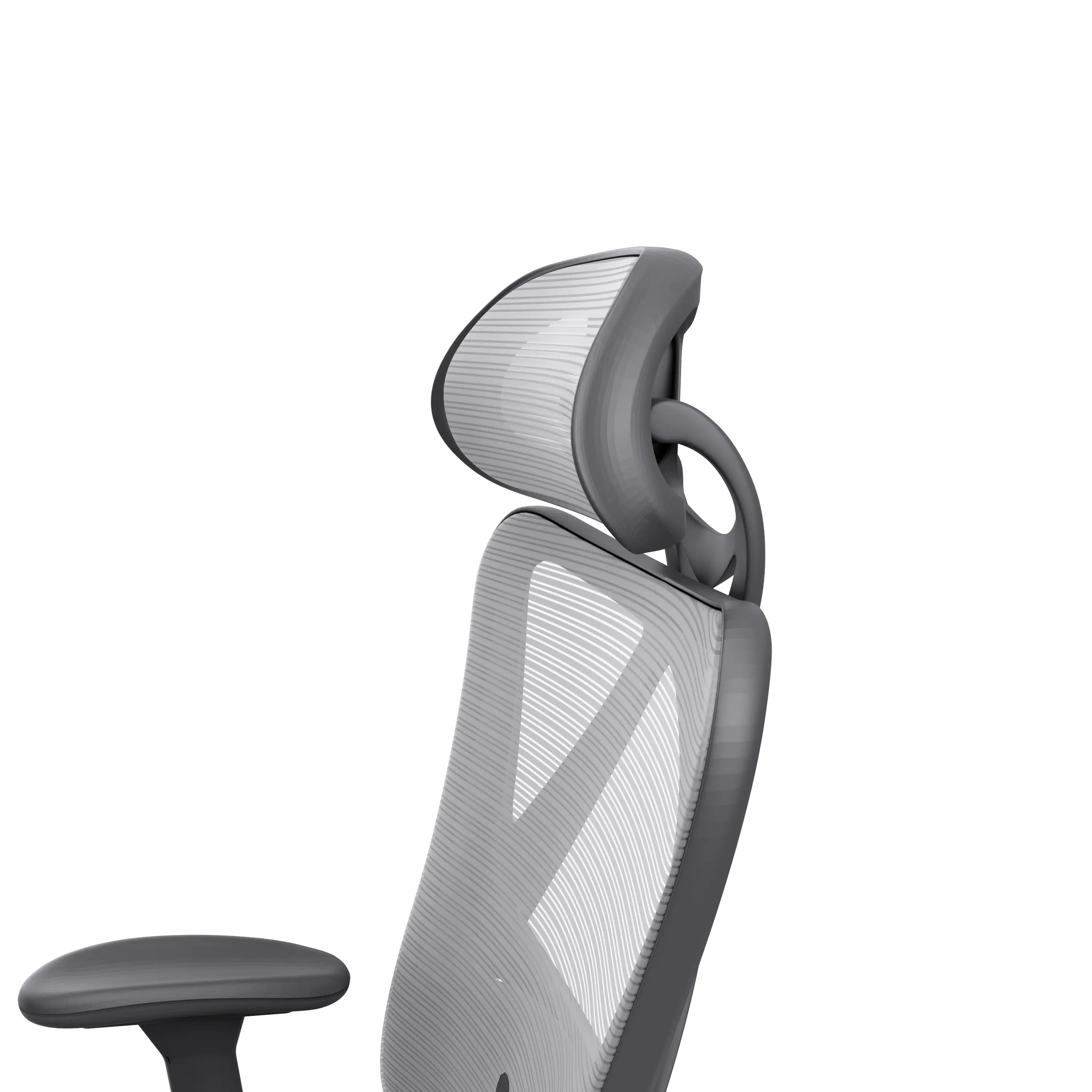 IDF-6031-GY Domie Metal and Mesh Gray Adjustable Office Chair-6
