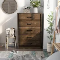 IDF-7124WN-C Kodo Walnut Brown Chest of Drawers