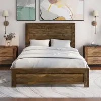 IDF-7124WN-F Kodo Walnut Brown Full Bed