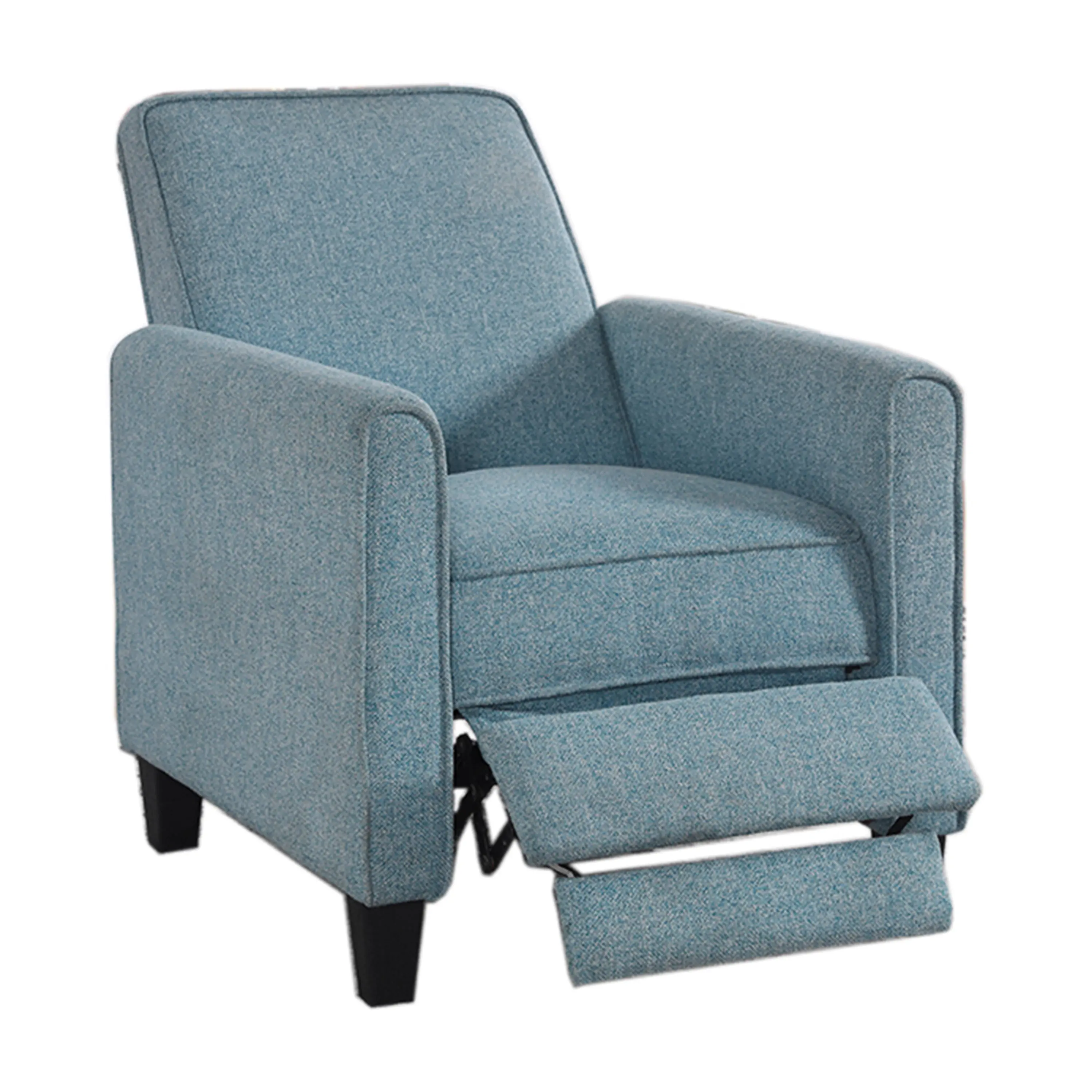 IDF-AC827BL Ducee Blue Fabric Push Back Chair-1