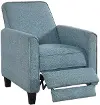IDF-AC827BL Ducee Blue Fabric Push Back Chair
