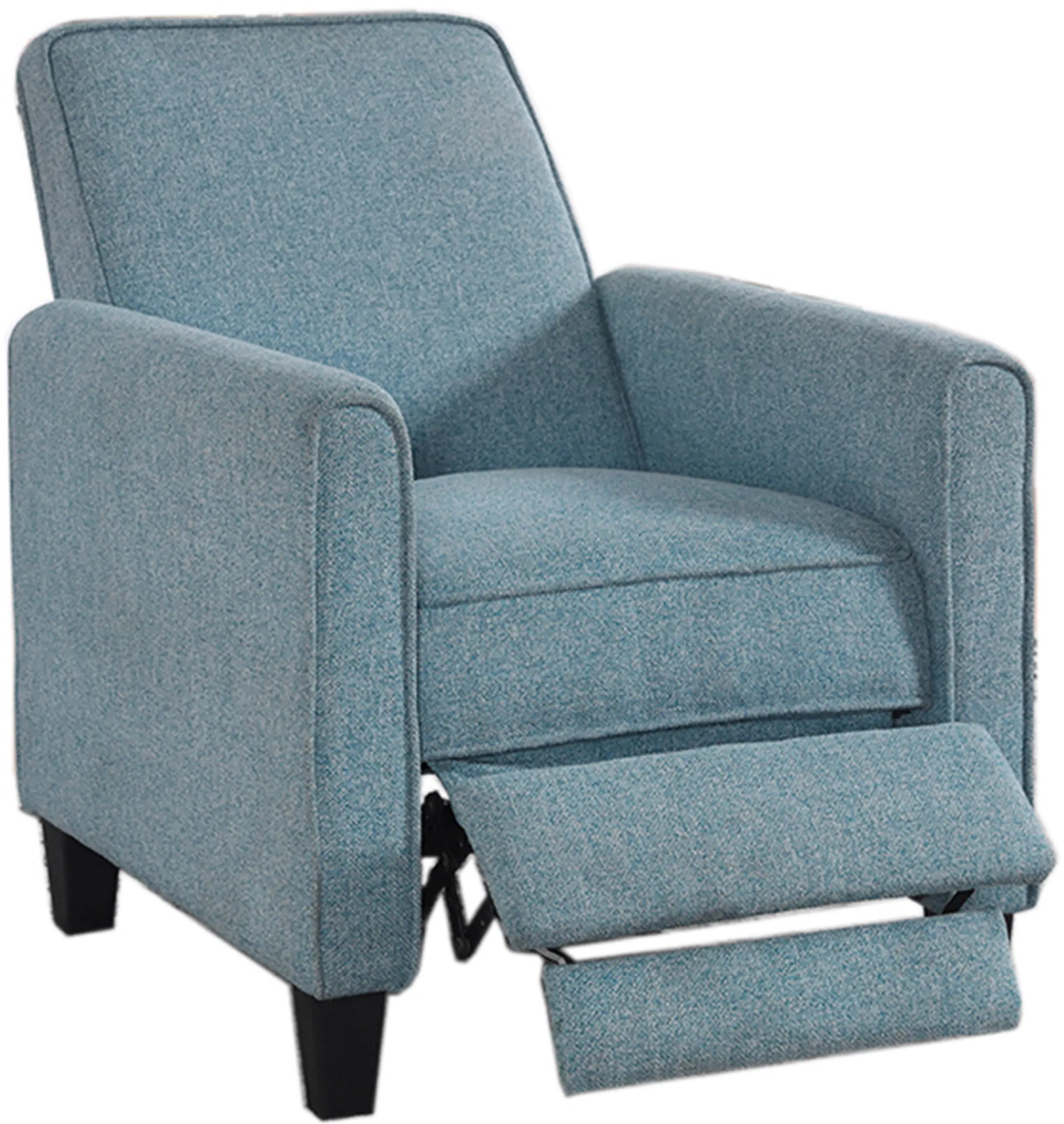 IDF-AC827BL Ducee Blue Fabric Push Back Chair-2