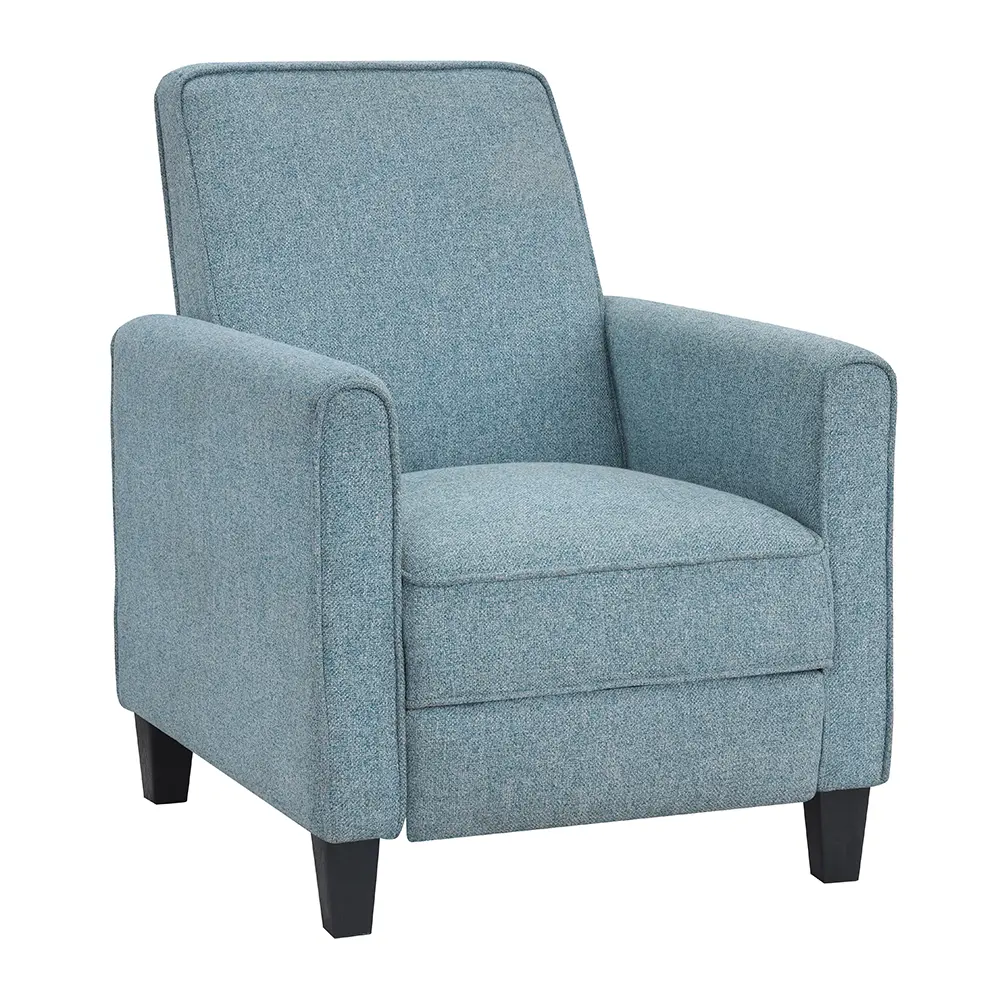 IDF-AC827BL Ducee Blue Fabric Push Back Chair-2