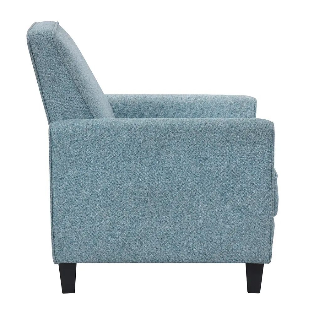 IDF-AC827BL Ducee Blue Fabric Push Back Chair-4