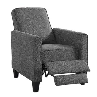 IDF-AC827GY Ducee Gray Fabric Push Back Chair