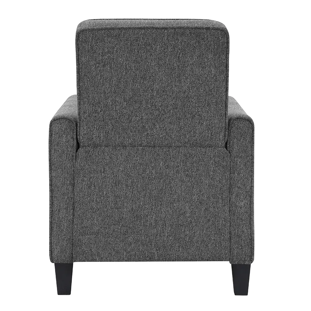 IDF-AC827GY Ducee Gray Fabric Push Back Chair-5