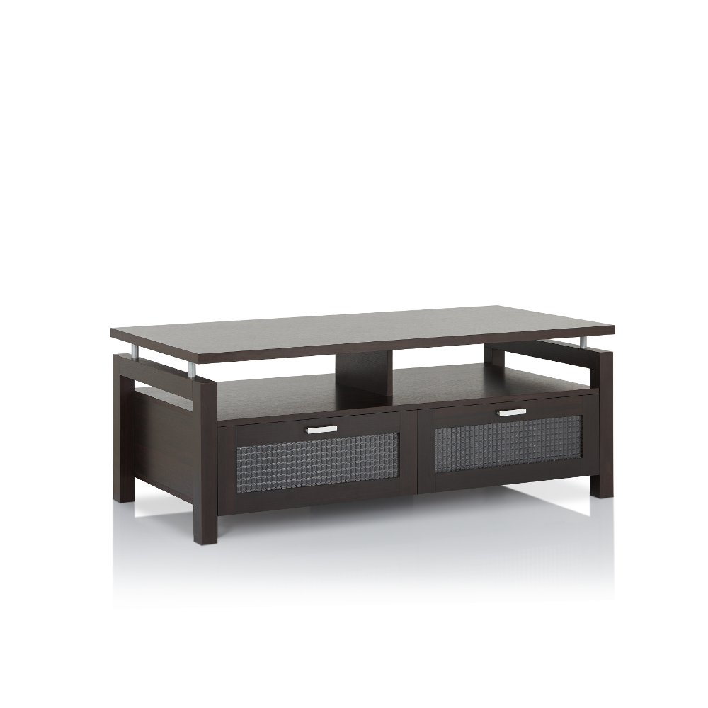 Tayler Espresso Brown Storage Coffee Table
