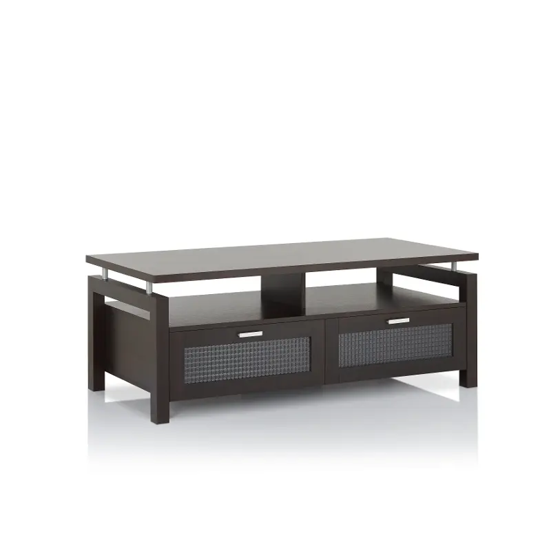 Tayler Espresso Brown Storage Coffee Table