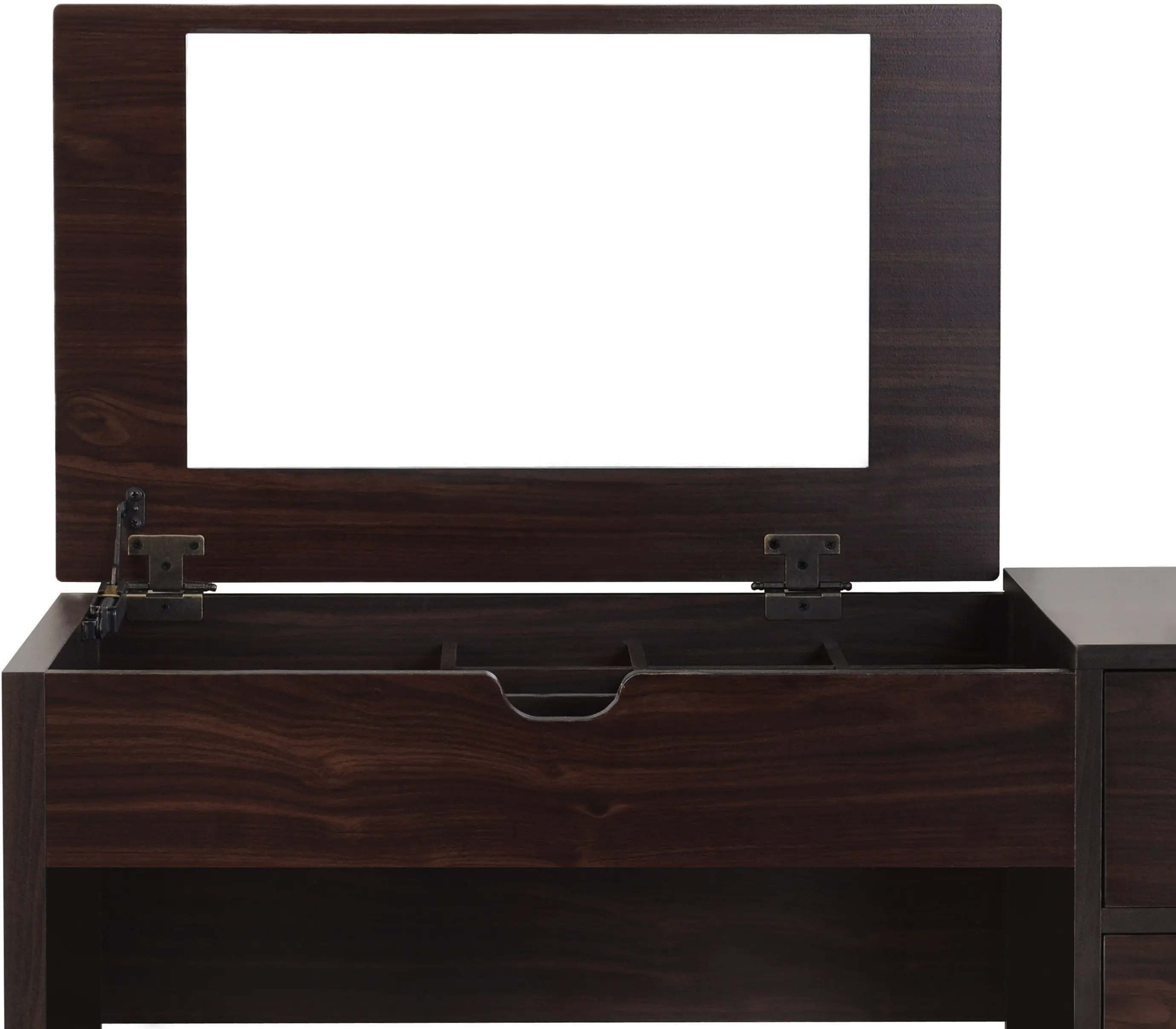 YNJ-317-4 Astro Walnut Brown 2 Piece Vanity Set-4