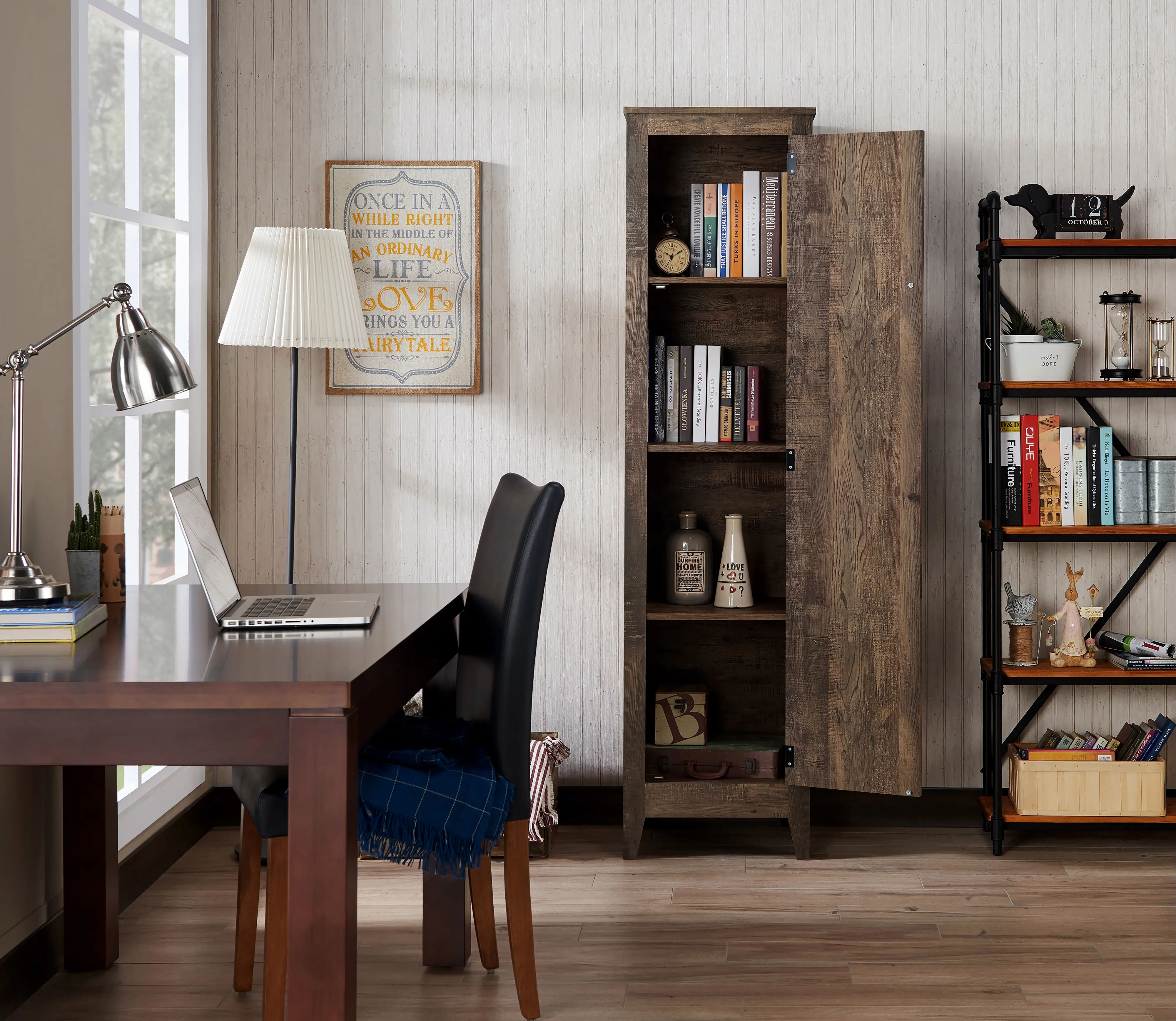 FGI-1883C25 Prunda Reclaimed Oak Storage Cabinet-1
