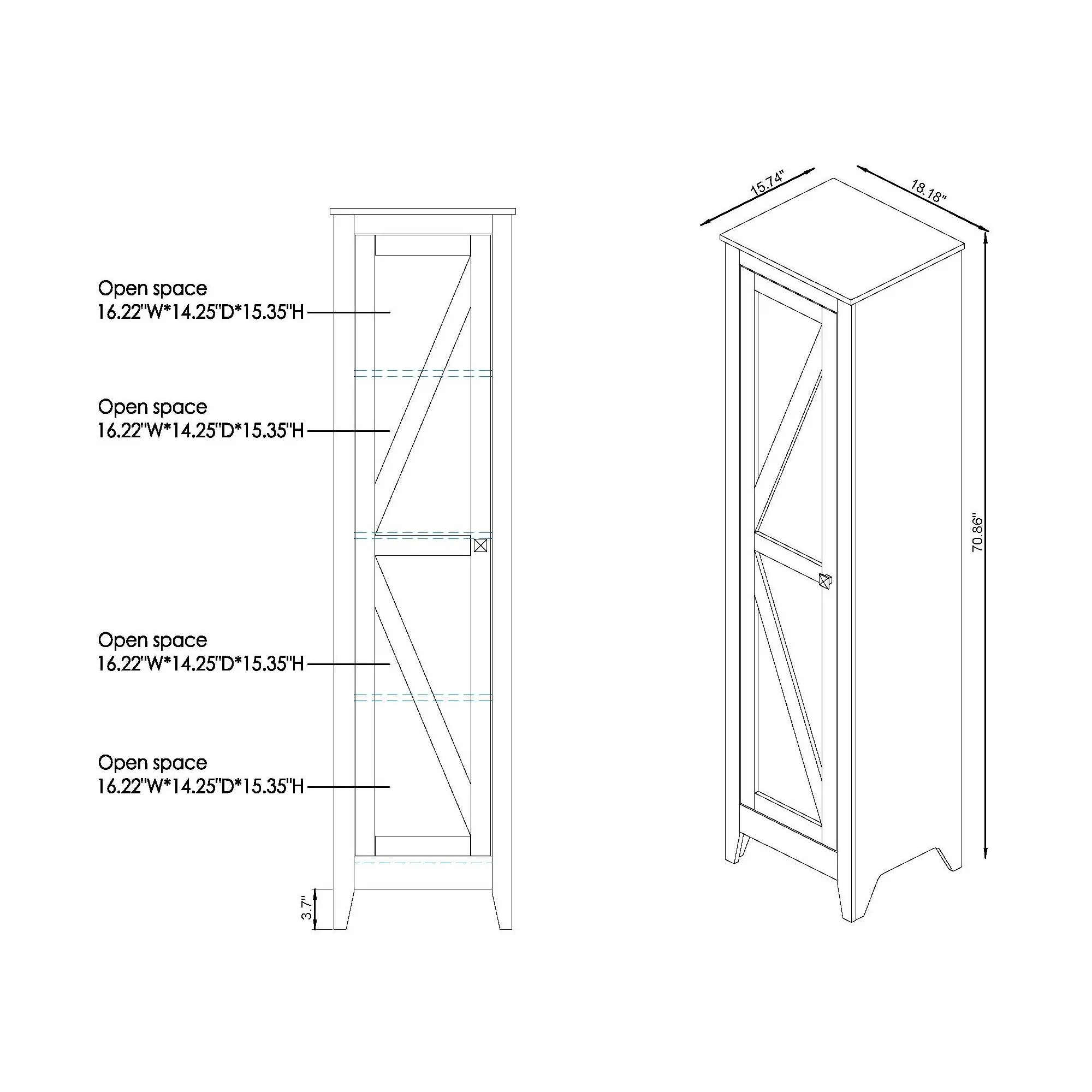 FGI-1883C25 Prunda Reclaimed Oak Storage Cabinet-6