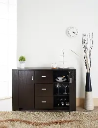 ID-11424 Nathan Dark Brown Dining Buffet