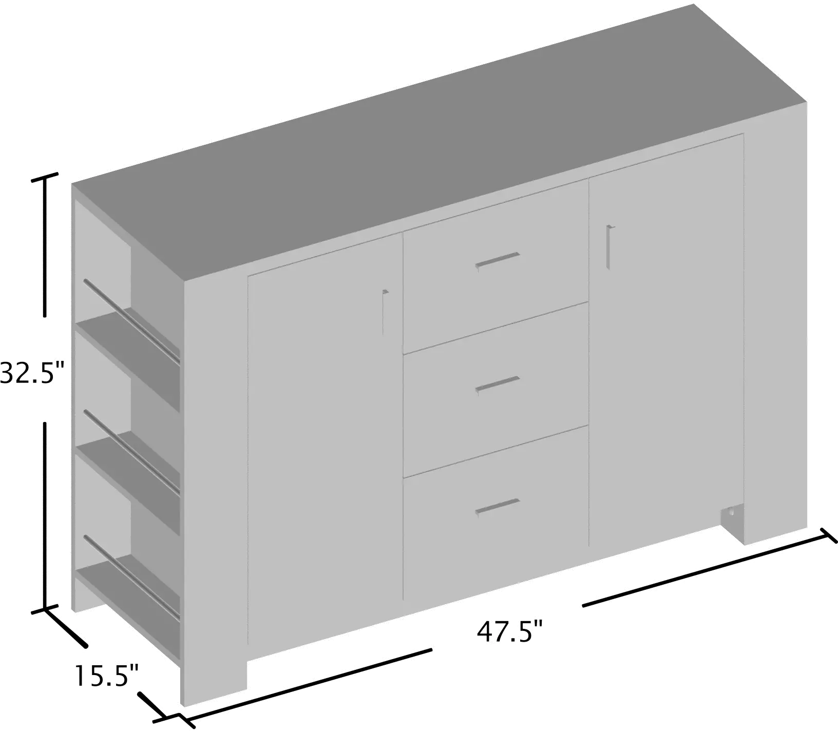 ID-11424 Nathan Dark Brown Dining Buffet-4