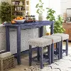 IDF-3474BL-PT-4PK Sabana Blue 4 Piece Counter Height Dining Set
