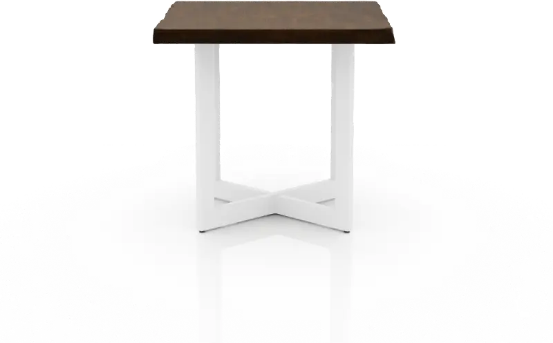 Baletto Oak and White End Table